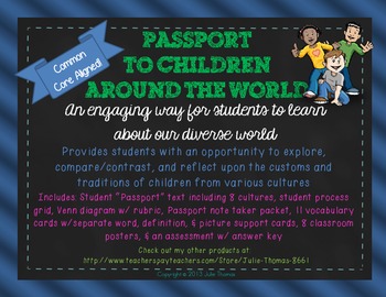 Preview of A Passport to Children Around the World