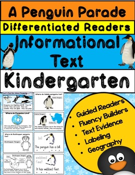 Preview of A Penguin Parade: Informational Text, Differentiated Readers for Kindergarten