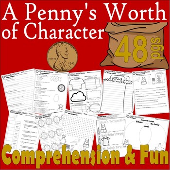Preview of A Penny's Worth of Character Chapter Book Study Companion Reading Comprehension