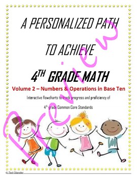 Preview of 4th Grade Math Vol 2 - NBT - Blended Learning - Personalized Learning