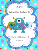 A Pet Monster  Manual Writing Activity