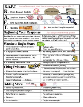 Preview of A Phenomenal Student-friendly Writing Stem Chart G3-8