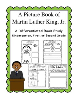 Preview of A Picture Book of Martin Luther King, Jr. (Differentiated, No-Prep Book Study)