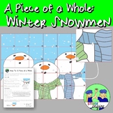 A Piece of a Whole Art Project - Winter Snowmen