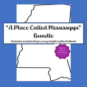 Preview of A Place Called Mississippi Guided Readings Worksheet Bundle