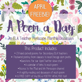 A Poem A Day: National Poetry Month FREEBIE!