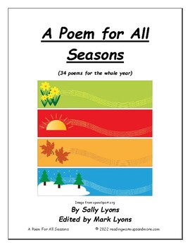 Preview of A Poem For All Seasons and Poetry Activities with Graphic Organizers