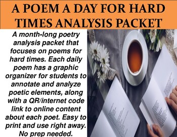 Preview of A Poem a Day For Hard Times Analysis Packet