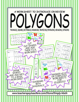 Preview of A Polygon Worksheet ★ FREEBIE ★