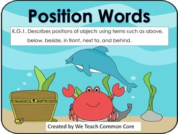 Preview of A Position Words Practice Small or Whole Group Activity for Literacy and Math