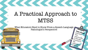 Preview of A Practical Approach to MTSS