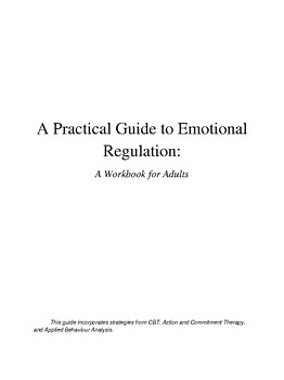 Preview of A Practical Guide to Emotional Regulation: A Workbook for Neurodivergent Adults