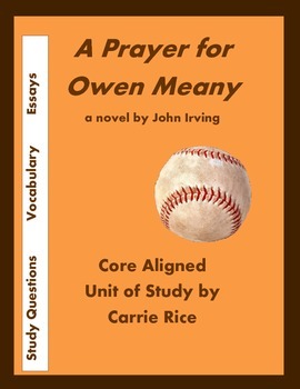 Preview of A Prayer for Owen Meany Unit: Discussion Questions, Essays, Vocab, and More!