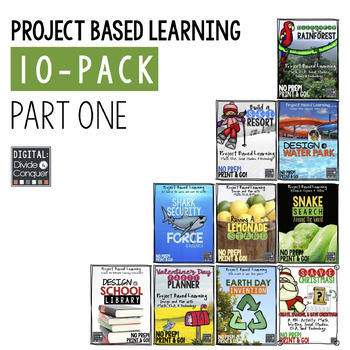 Preview of Project Based Learning Activity Bundle, 10-Pack (PBL)