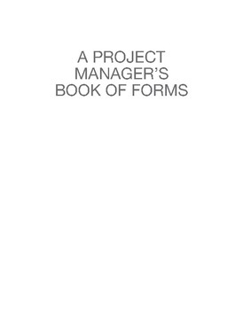 a project managers book of forms pdf download