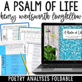 A Psalm of Life by Henry Wadsworth Longfellow Poetry Analy