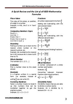ged math test study guide