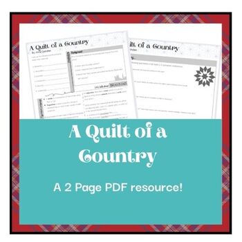 Preview of A Quilt of a Country- by Anna Quindlen