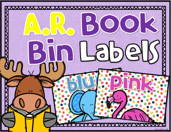 Preview of Classroom Library Labels - A.R. Color Labels