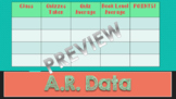 A.R. CLASS DATA CHART/TRACKER