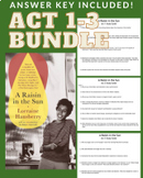 A RAISIN IN THE SUN BUNDLE | Study Guide for Act 1-3 w/ Answers