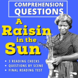 A RAISIN IN THE SUN Comprehension Checks (reading quizzes 