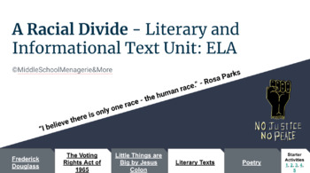 Preview of A Racial Divide: ELA Digital Learning Unit (~2 wk.)