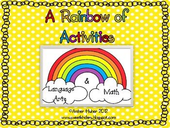 A Rainbow of Activities (Language Arts & Math) by Amber Huber | TPT