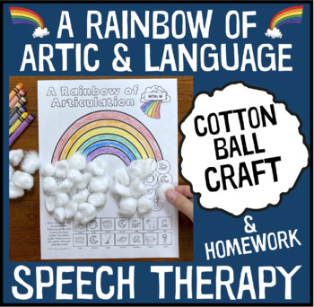 Preview of A Rainbow of Articulation and Language : A Speech Therapy Craft Activity