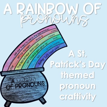 Preview of A Rainbow of Pronouns - A St. Patrick's Day Pronoun Craftivity