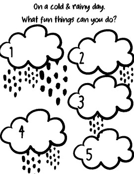 Preview of A Rainy Day Worksheet