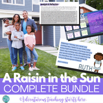 Preview of A Raisin in the Sun:  Complete Unit Bundle {Digital & Print Included}