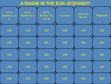 A Raisin in the Sun Jeopardy Review Game