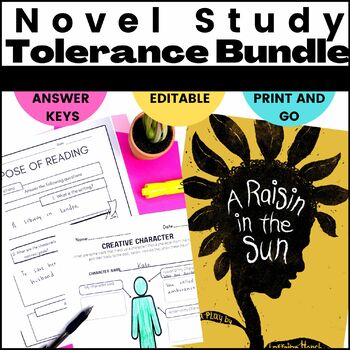 Preview of A Raisin in the Sun Novel Study/Teaching Tolerance/Short Story Bundle