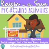 A Raisin in the Sun: PreReading Activities {Stations, Poet