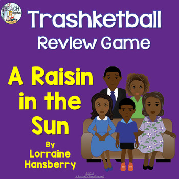 Preview of A Raisin in the Sun Review Trashketball Game