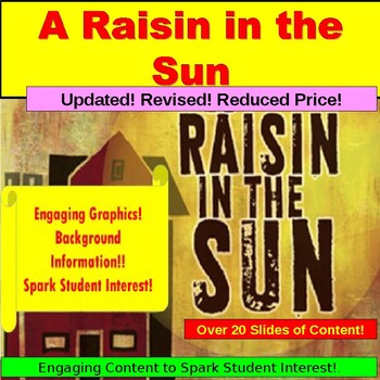 Preview of A Raisin in the Sun, Teaching Lessons PowerPoint, Google Slides