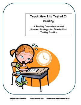 Preview of A Reading Comprehension Test Prep Strategy; Teach How It's Tested! Paid Version