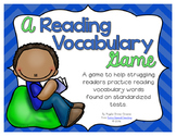 A Reading Vocabulary Game for Standardized Tests
