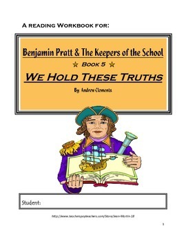 Preview of We Hold These Truths, by Andrew Clements; A PDF and Easel Digital Novel Study