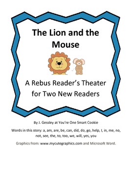 Preview of A Rebus Reader's Theater for The Lion and The Mouse by Jennifer Gessley