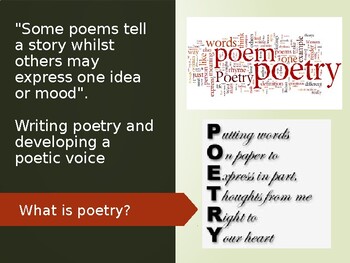 A Recipe for Poetry PowerPoint and Activities by Imcreative teacher