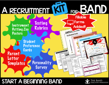 Preview of A Recruitment Kit for Band Bundle