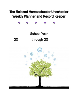 Preview of A Relaxed Homeschool Planner