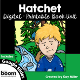 Hatchet Novel Study: Digital + Printable Book Unit: activi