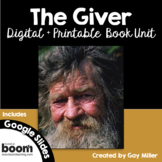 The Giver Novel Study: Digital + Printable Book Unit: Lois Lowry