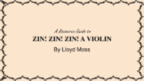 A Resource Guide to Zin! Zin! Zin! A Violin - by Lloyd Moss