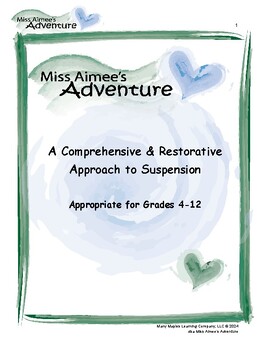 Preview of A Restorative Approach to Parent Meetings for Students Returning from Suspension