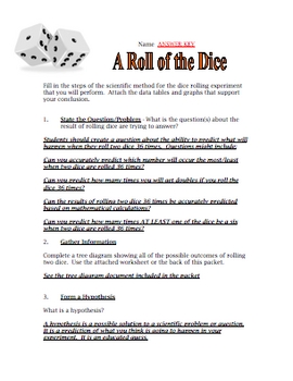 Science Fair: Rolling Dice Probability Experiment - Owlcation