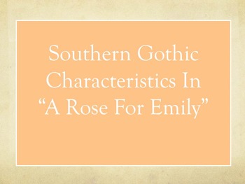 Gothic Elements In The Lottery And A Rose For Emily